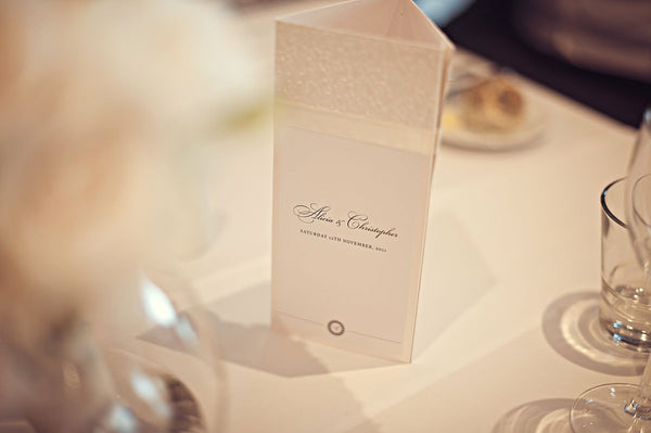 wedding tri-fold table card